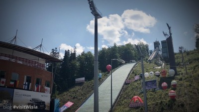 Skocznia narciarska w Wiśle Malince - zakończenie Pętli Cieńkowskiej
