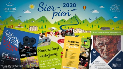 Plakaty sierpniowych wydarzeń w Wiśle i okolicy