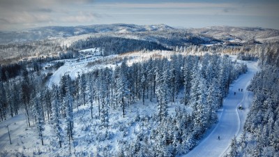 Trasy do narciarstwa biegowego w Wiśle - przełęcz Kubalonka.