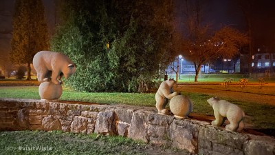 Niedźwiadki w parku Kopczyńskiego