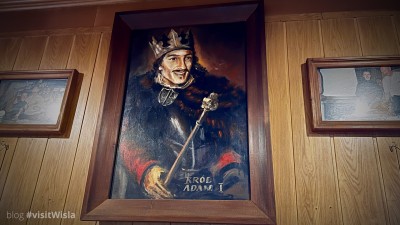 Król Adam I - obraz w Barze u Bociana w Wiśle.