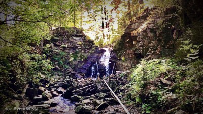 Kaskady Rodła na Białej Wisełce w Wiśle Czarne