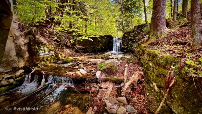 Wisła Malinka - wodospad przy ul. Rastoki