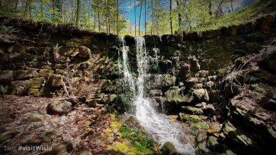 Urokliwy wodospad Młaka w Wiśle Malince