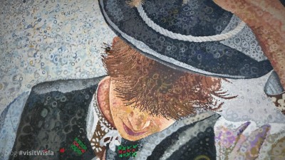 Góral kłaniający się przybywającym do Wisły!