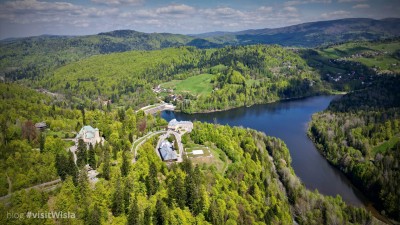 Zamek Prezydenta RP nad zaporą w Czarnym - Wisła