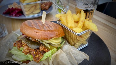 Burger z szarpaną wołowiną - Browar Wisła
