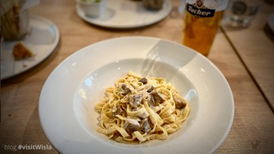 Makaron z borowikami - ORO Food & Wine Wisła