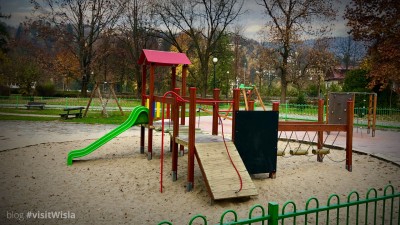 Plac zabaw w Parku Kopczyńskiego w Wiśle