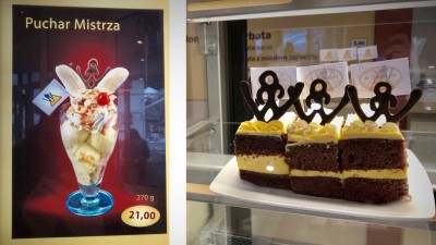 Lodowy Puchar Mistrza i Ciacho AM AM w Cukierni u Janeczki.